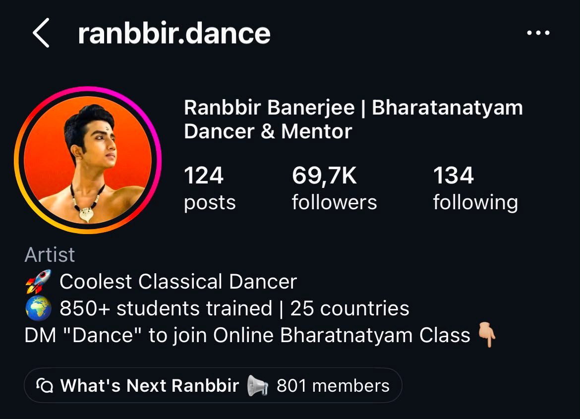 Ranbbir Banerjee on Instagram — @ranbbir.dance
